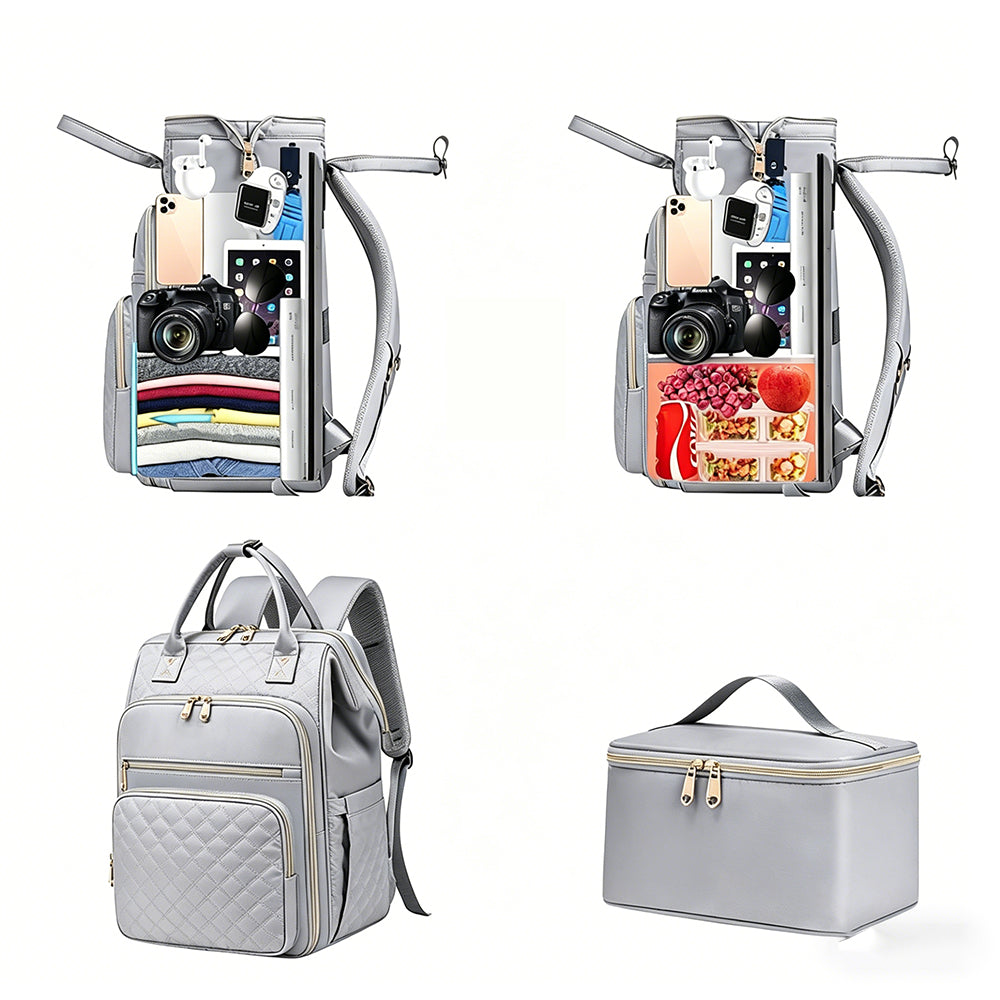 2-in-1 Lunch Backpack For Women Laptop Backpacks Travel Backpacks