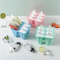 6 Cavity Ice Cream Mould Block Popsicle Molds Ice Lolly Mold With Sticks
