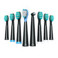 Electric Sonic Toothbrush Travel Rechargeable Ultrasonic Electric Toothbrush with 10 Brush Heads
