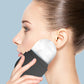 2Pcs Reusable Silicone Ice Facial Cube Massager Ice Roller-Black and Purple