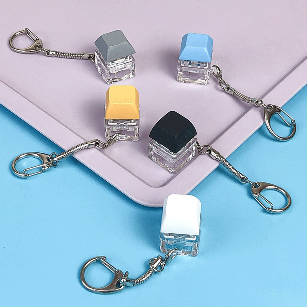 6Pcs Keyboard Fidget Keychain Stress Relief and Relaxing Fun Toy