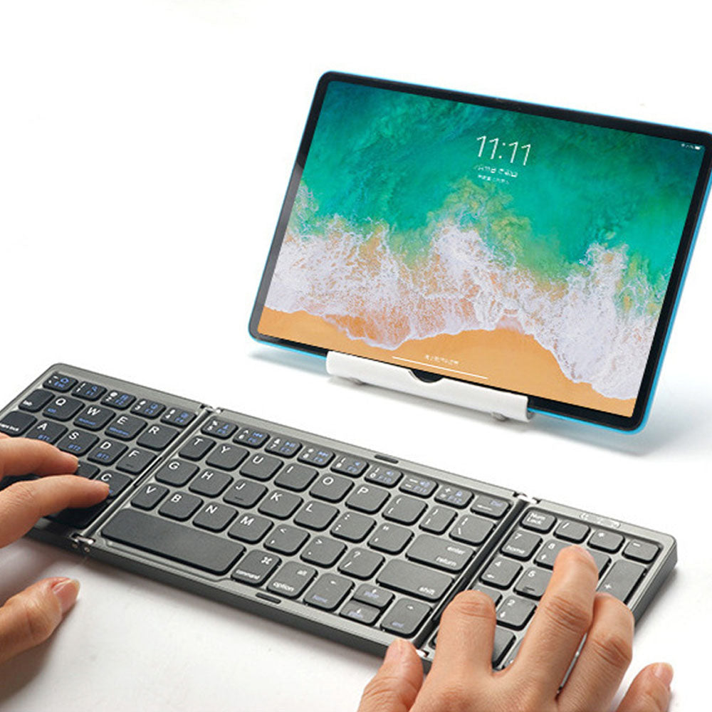 Foldable Bluetooth Keyboard Wireless Portable Keyboard with Numeric Keypad
