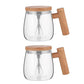 2Pcs 400ML Electric Self-Stirring Coffee Mug with Constant Temperature Coaster