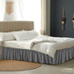 2Pcs Wrap Around Dust Ruffles Bed Skirt with Adjustable Elastic Belt