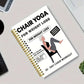 30 Day Chair Yoga Spiral Notebook Illustrated Sitting Guide