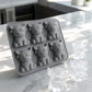 2 Pack 6 Cavity Silicone Highland Cow Ice Cube Molds