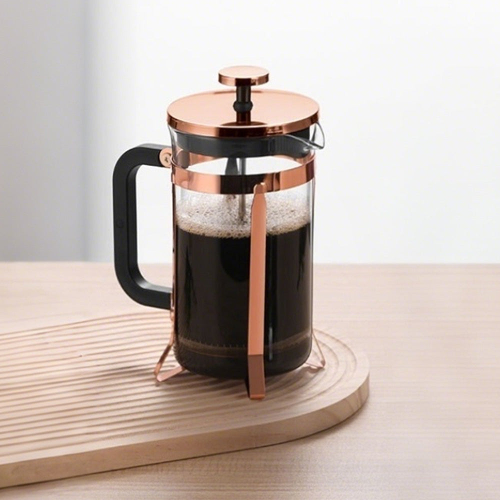 French Press Coffee Maker Borosilicate Glass Stainless Steel Brewer Cold Brew Cafetera
