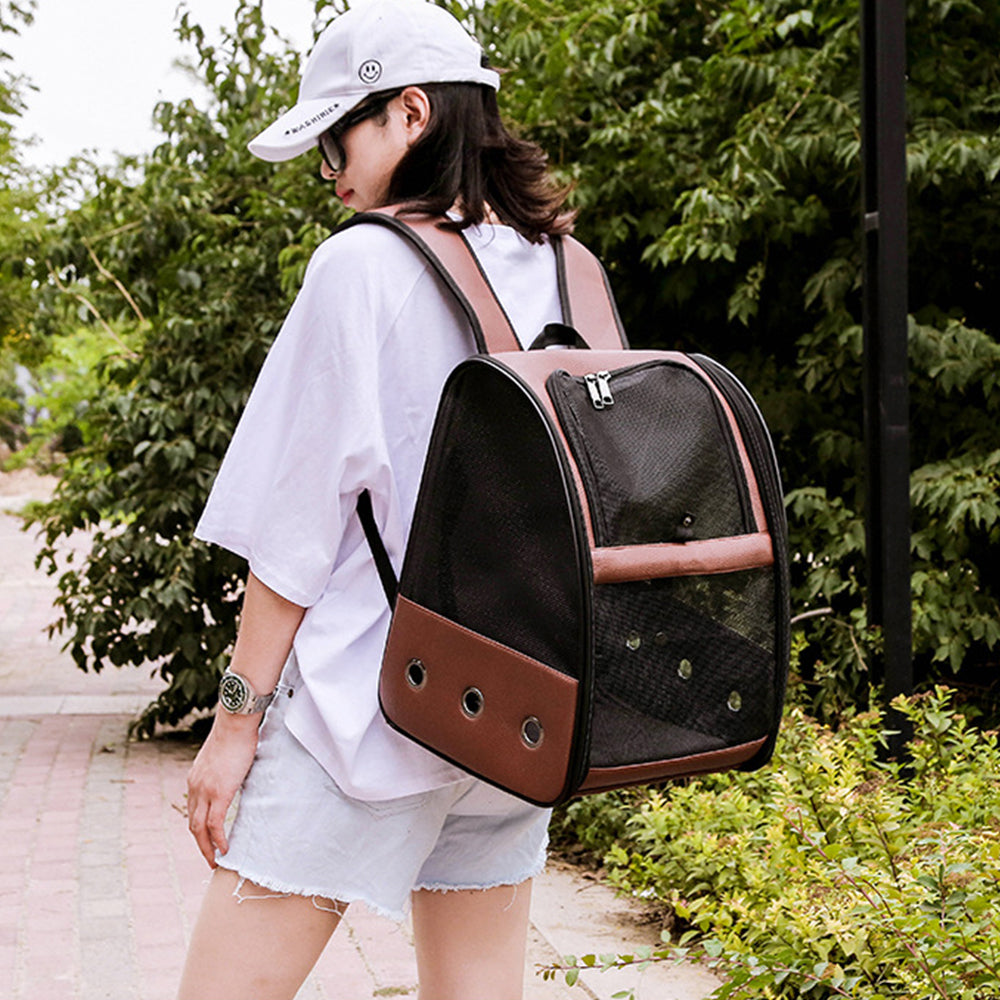 Pet Bird Carrier Backpack with Standing Perch