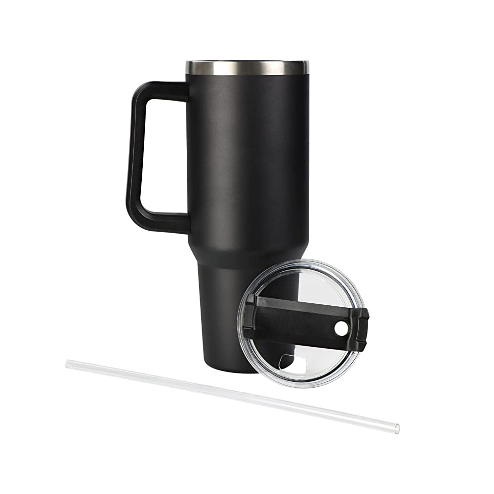 40oz Dupe Insulated Stainless Tumbler Cup with Straw and Lid