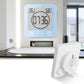Water-Resistant Digital Bathroom Alarm Clock Temperature Humidity Meter