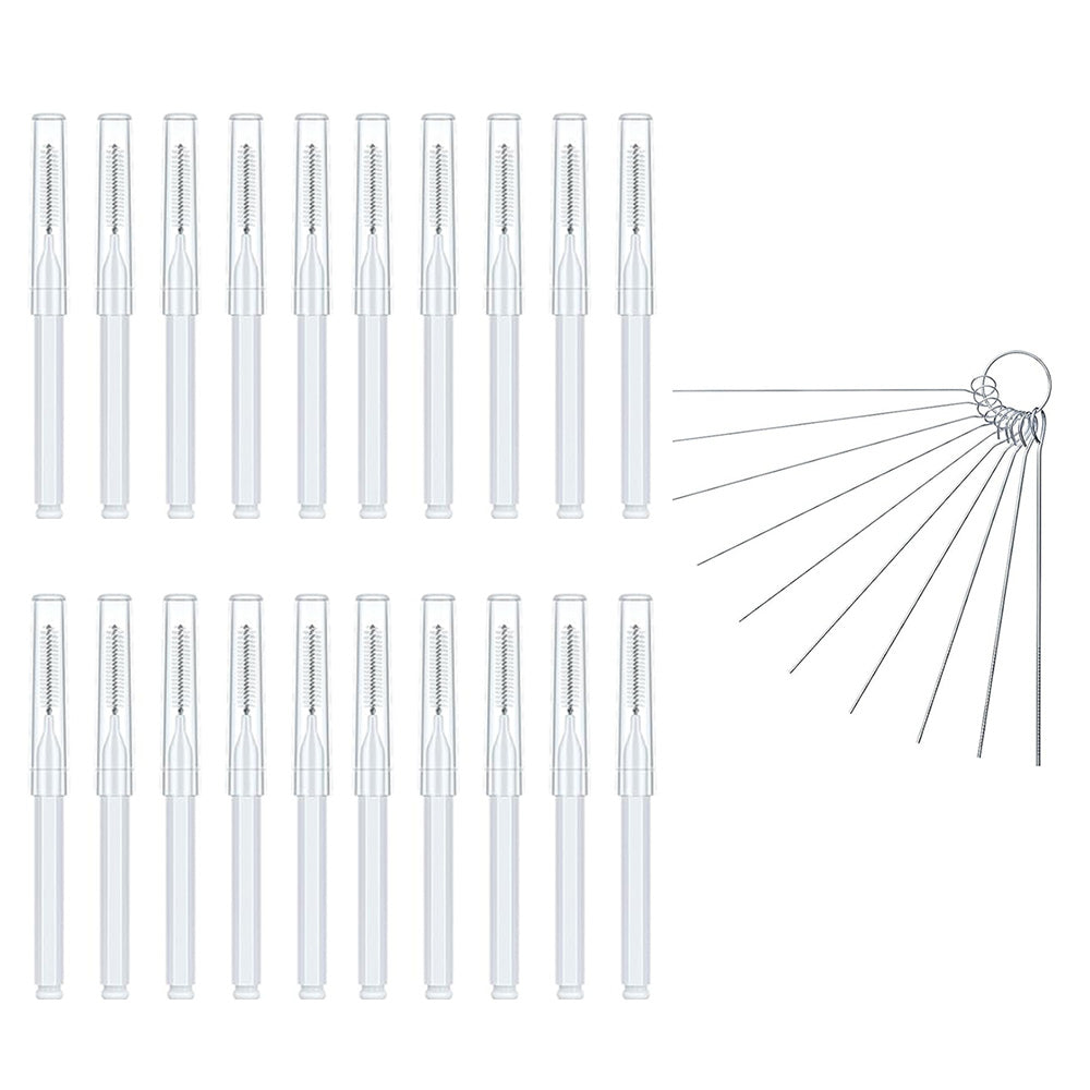 Shower Head Cleaning Brush Set Anti-Clogging with Storage Box for Bathroom