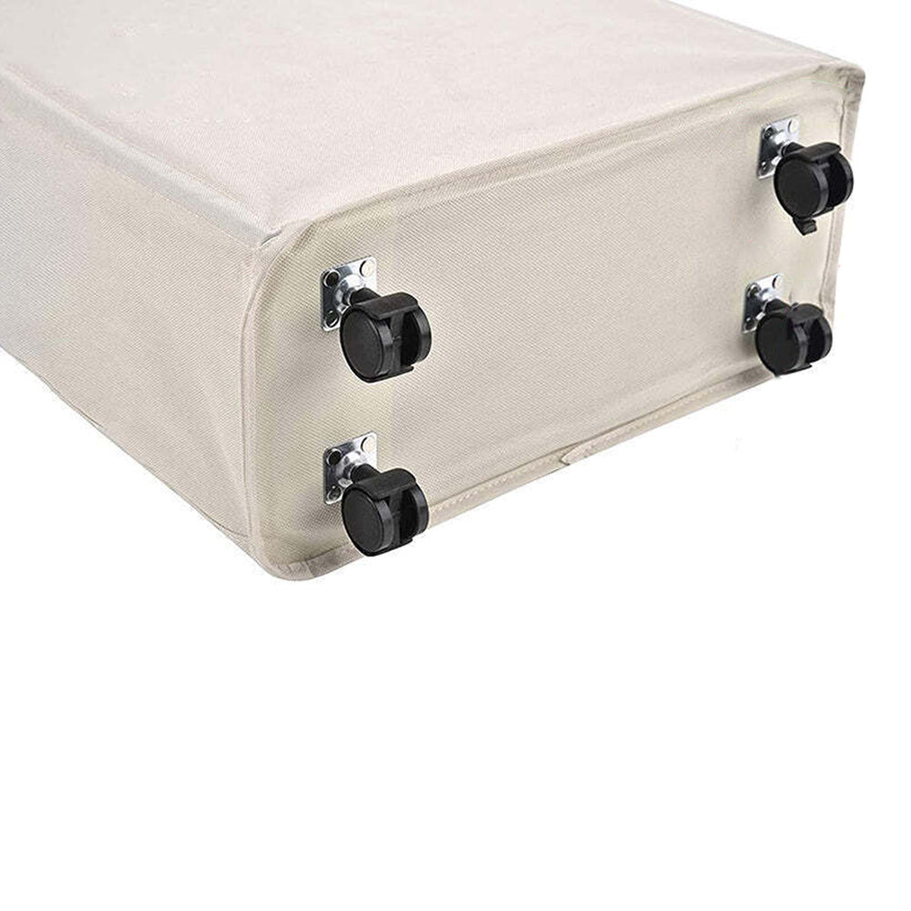 39 x18.5x58CM Foldable Laundry Washing Clothes Storage Bag With Universal Wheels