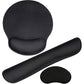 3Pcs Gaming Mouse Pad Mouse Pad with Wrist Rest Circle Curved Ergonomic Mousepad