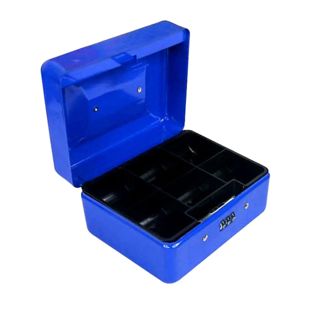 Lockable Cash Box Deposit Petty Cash Money Box with Code Lock Security Safe