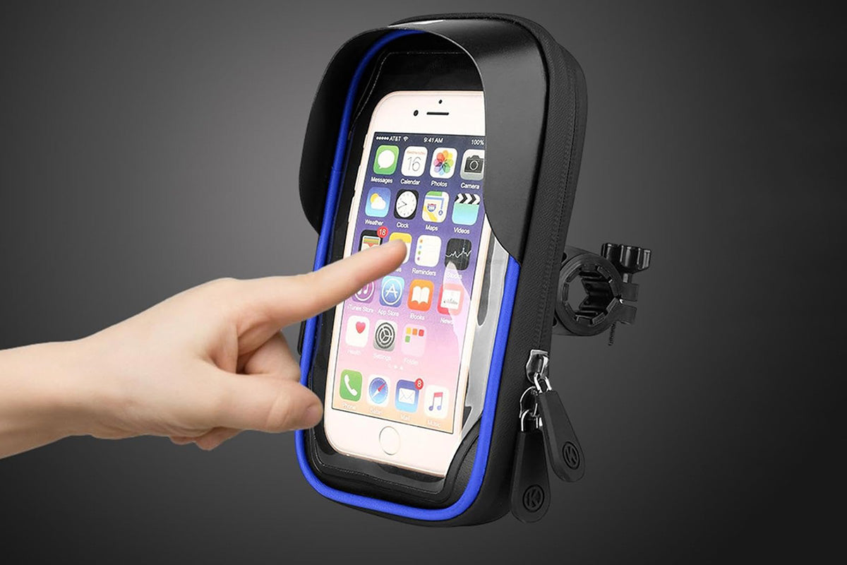 Waterproof Bike Phone Holder Fully Enclosed Handlebar Phone Mount