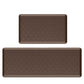 Cushioned PVC Floor Mat for Kitchen and Office-Brown