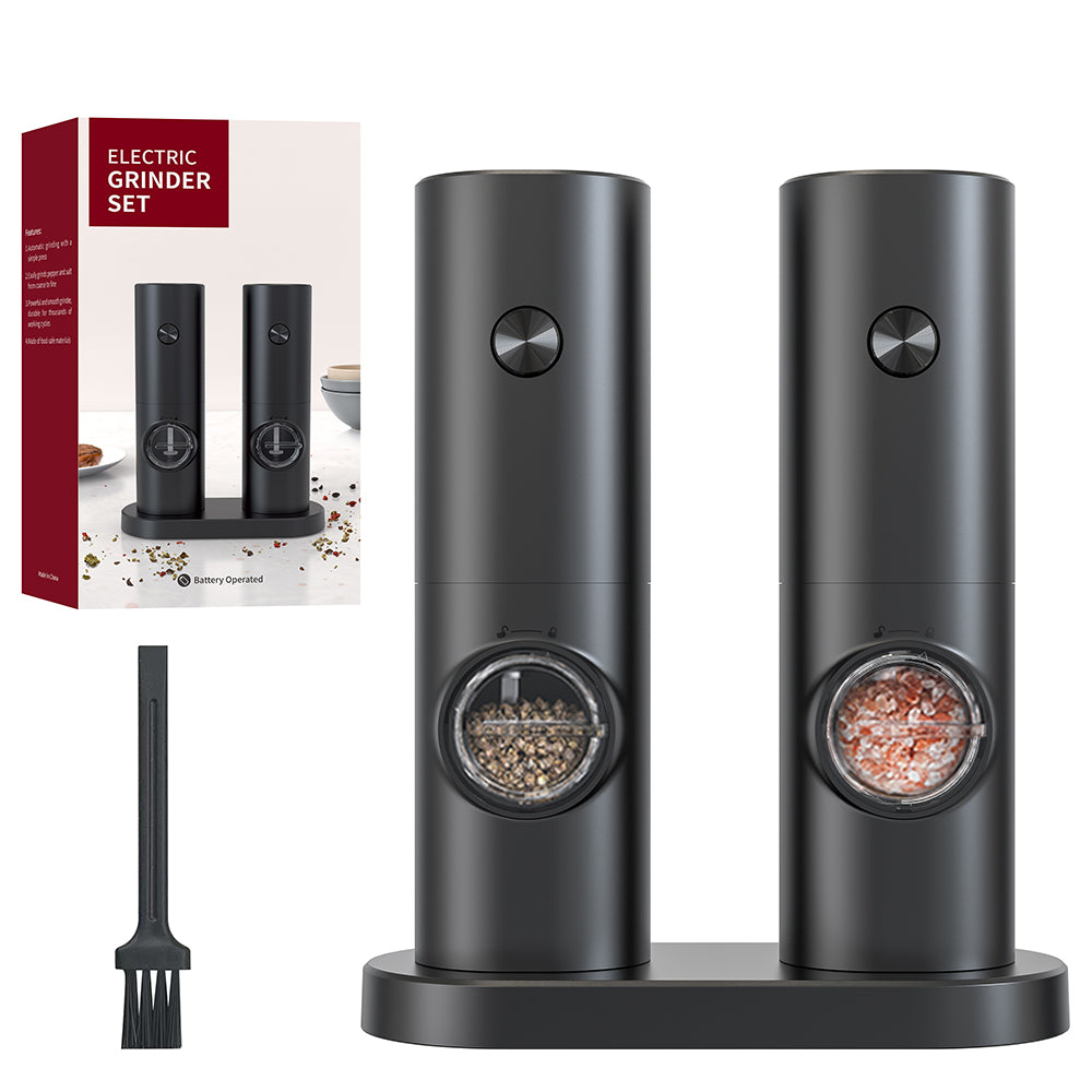 4Pcs Electric Salt And Pepper Grinder Set Automatic Salt Pepper Grinder Mill