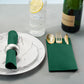 50 Pcs Disposable Linen-Feel Dinner Napkins with Bulit-in Flatware Pocket