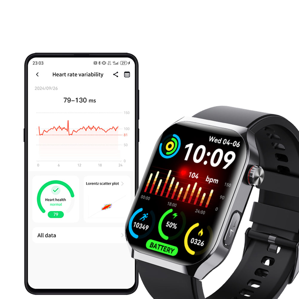 2.1-inch Smart Watch Bluetooth Call Fitness Tracker Heart Rate Blood Pressure Monitor