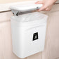 9L Kitchen Wall-Mounted Trash Can with Sliding Lid Seamless Sticker