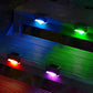 4Pcs LED Solar Fence and Step Lights for Outdoor Garden Stairs and Deck
