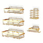 5Pcs Shower Caddy Adhesive Bathroom Wall Organizer Rack