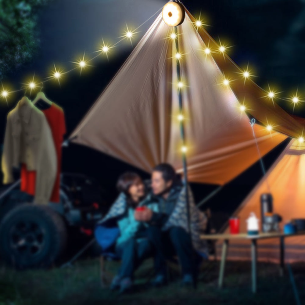 10m Portable Stowable Camping String Light
