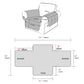 2Pcs Water Resistant Non-Slip Split Recliner Couch Cover Sofa Chair Slipcovers