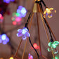 Outdoor Solar String Flower Lights Fairy Lights for Garden and Christmas Decoration