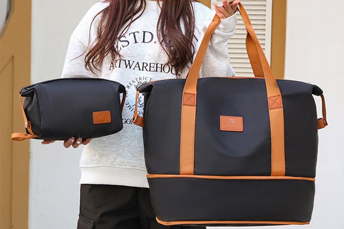 Expandable Travel Bag with Toiletry Bag Weekender Bag