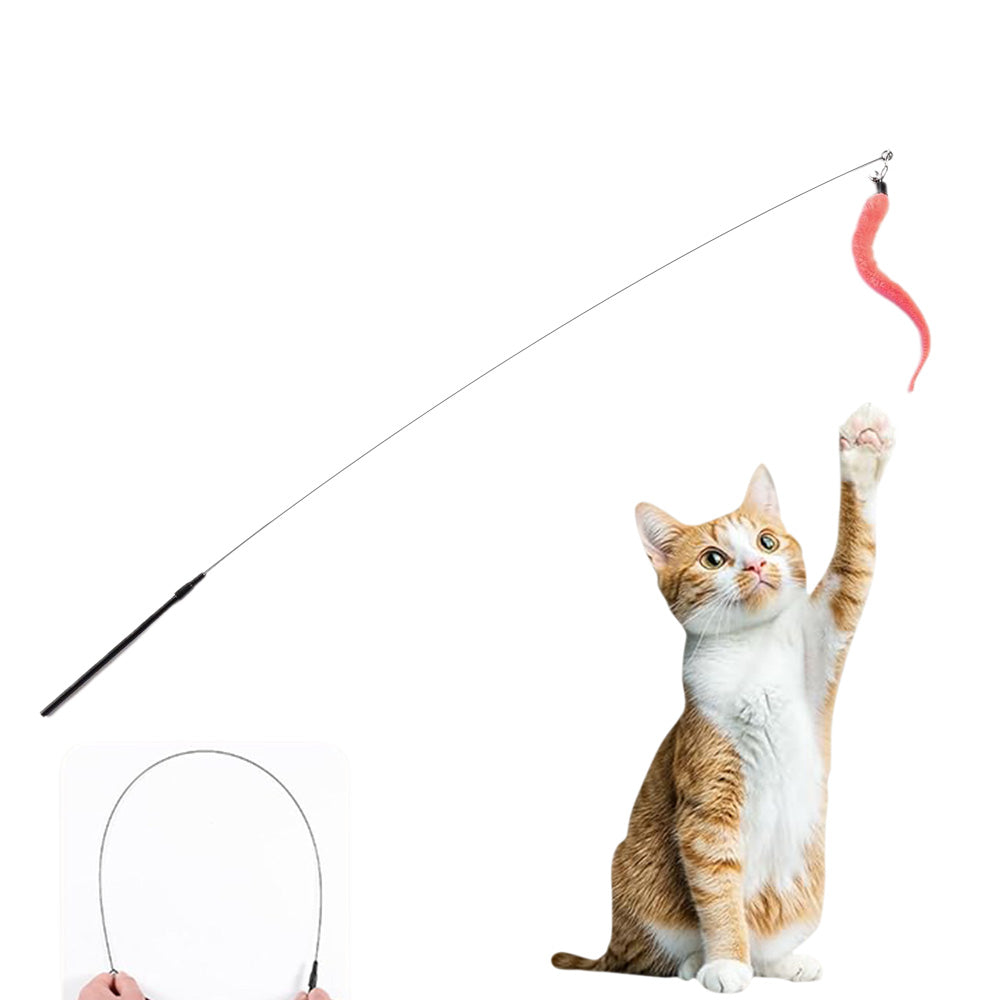 20 Pack Interactive Cat Feather Suction Cup Wand Toy Set