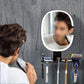 Bathroom Anti Fog Mirror with Lights Built In Shelf No Drilling Installation for Shower Room