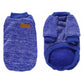 Dog Sweatshirt Pullover Classic Round Neck Soft Clothes for Small Medium Dogs Cats-Blue
