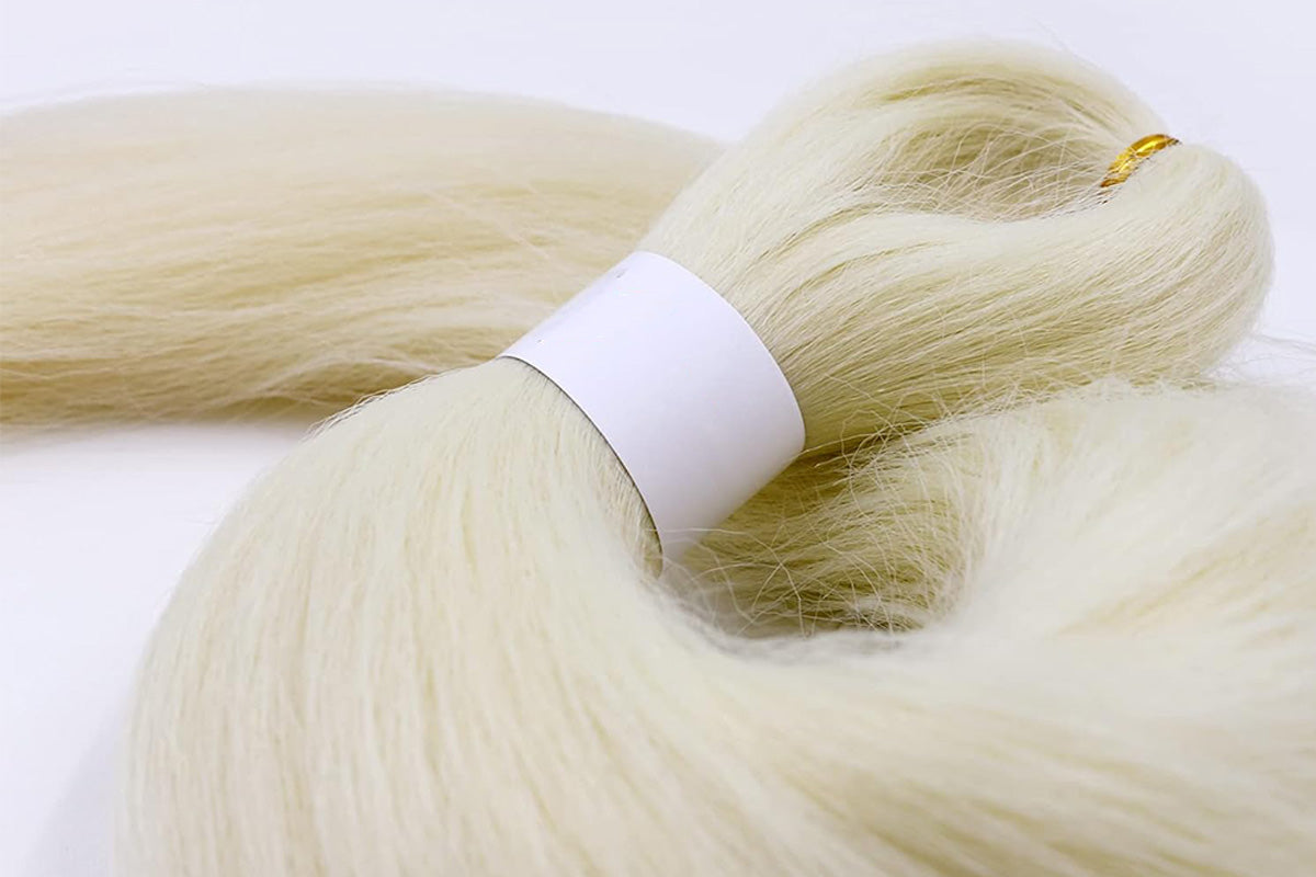2Pcs Pre Stretched Braiding Hair Extensions Synthetic Hair Extension for Cosplay