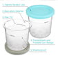 4Pcs Cream Pints Cup Storage Jars For Ninja NC299AM C300s Series