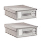 2Pcs Foldable Bed Sheet Storage Bins with Handle