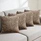 2X2 Pack Chenille Knit Throw Pillow Covers for Couch Bed