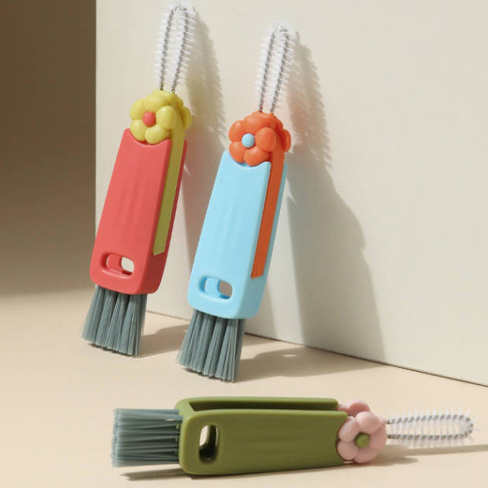 3-in-1 Cup Lid Crevice Cleaning Brush