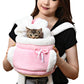 Plush Backpack Portable Pet Hanging Chest Bag with Hand Warmer Pocket