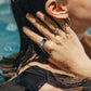 Smart Health Ring Tracking Heart Rate Blood Oxygen Sleep with Charging Case Waterproof