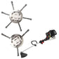2PCS Steel Wire Grass Trimmer Head String Trimmer Replacement Head Weed Remover Tool
