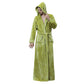 Winter Long Flannel Hooded Bath Robe