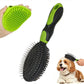 2 Pack Pet Grooming Brush Set Deshedding Double Sided Comb Massage Brush for Cats Dogs Horses