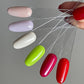 100 PCS Clear Nail Swatch Sticks with Ring Nail Art Swatch Set for Polish Display