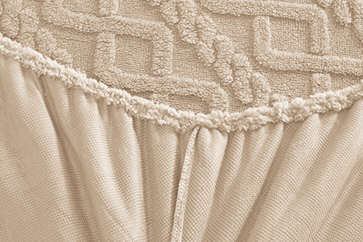Fleece Textured Bed Fitted Sheet Plush Jacquard Warm Fitted Sheet Elastic Deep Pocket Mattress Cover
