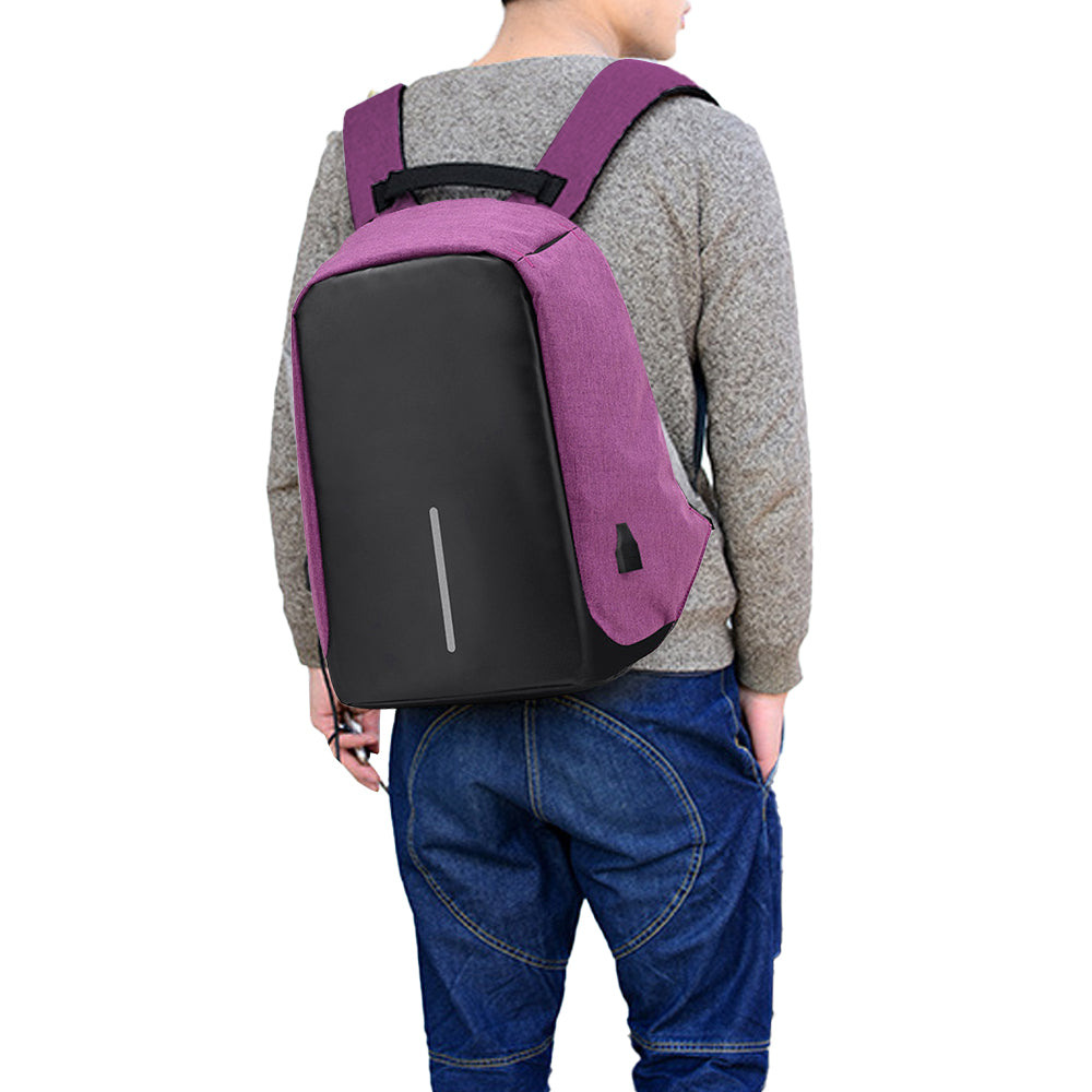 Anti-Theft Backpack School Travel Laptop Bag with USB Charging Port