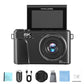 Digital Camera with Flip Screen WIFI Remote Control Vlogging Camera