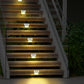 6Pcs Solar Powered 3LEDs Garden Wall Lamp