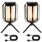 Solar Lantern with Tripod Flickering Flame Solar Outdoor Lights 4 Lighting Modes