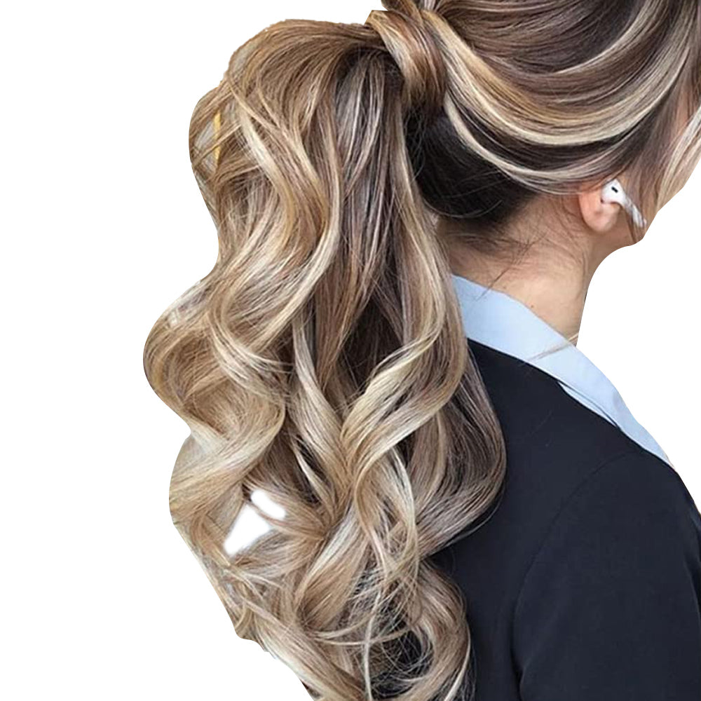 Natural Thick Clip-In Style Long Curly Ponytail Hair Extensions